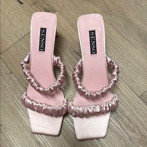 SENSO Pink satin Heels  Straps